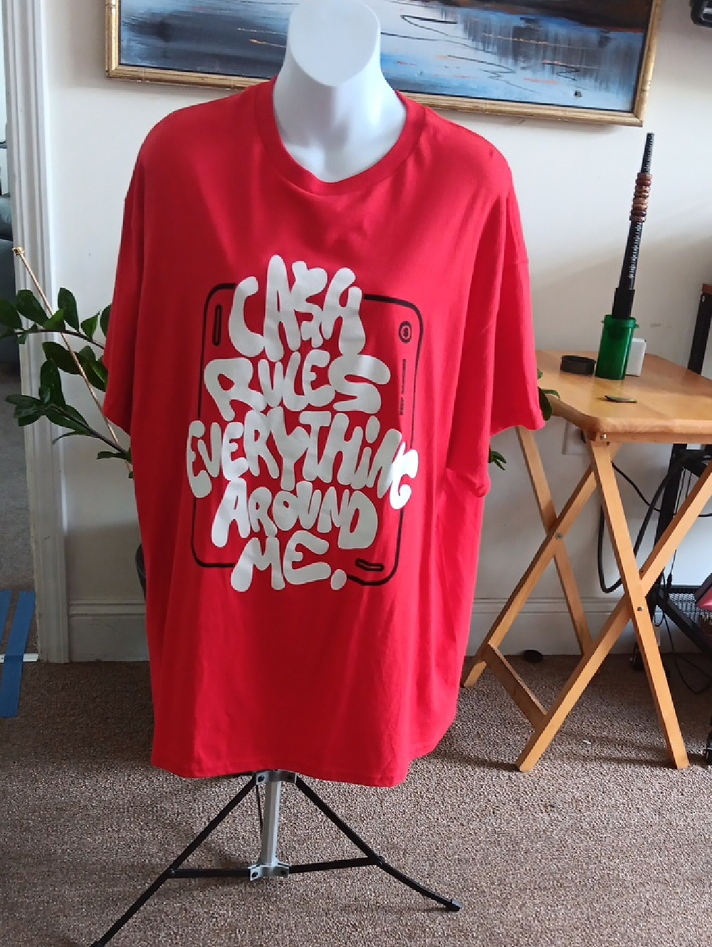 Fashion Nova Cash Rules Everything Around Me T-Shirt  LARGE NWT P2P 20"